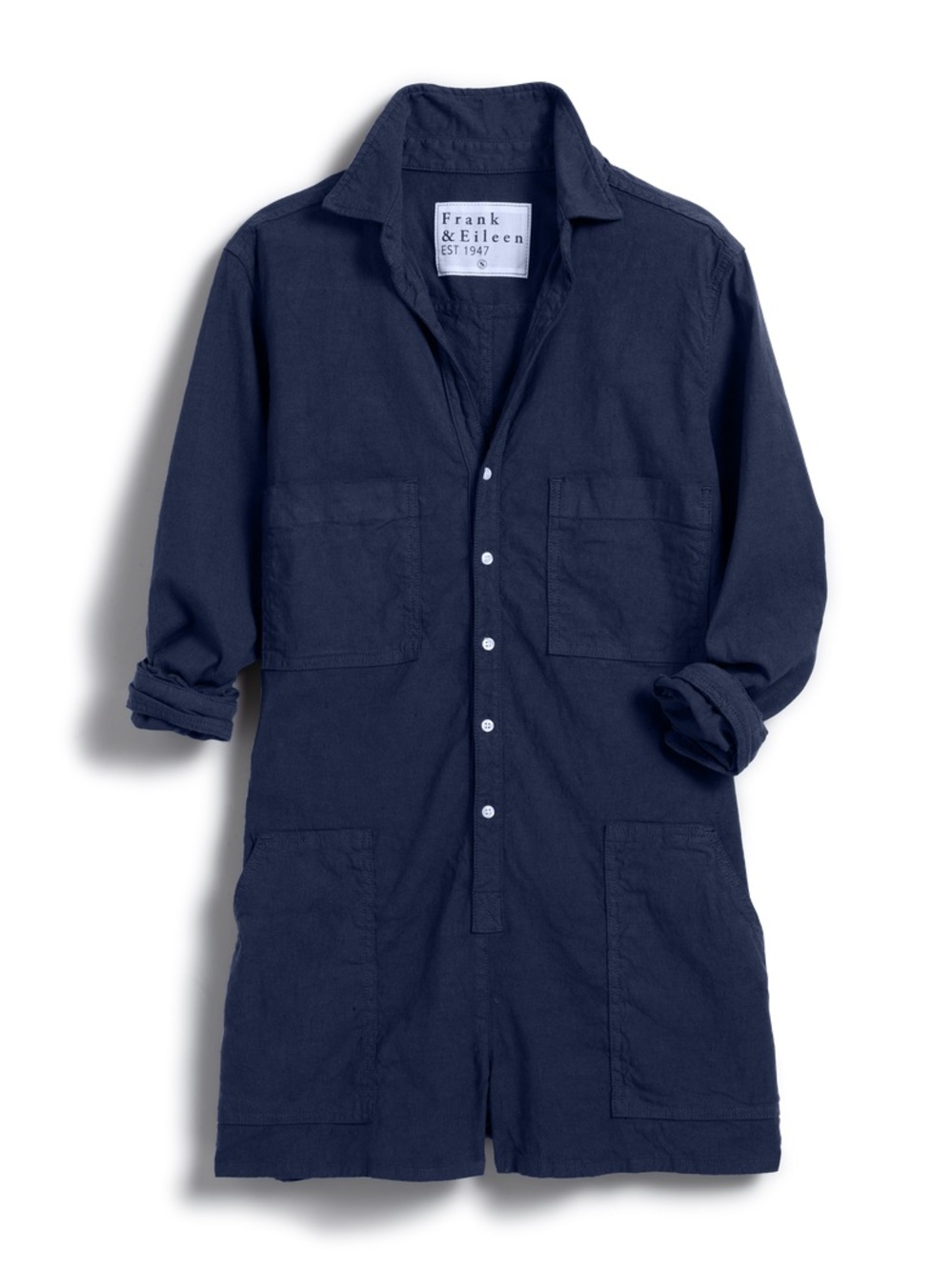 FRANK & EILEEN IRELAND PLAYSUIT in NAVY
